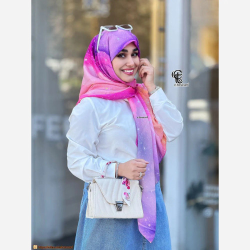 روسری طرح شادی جنس نخ کاستوم سیتو سایز متوسط چرخ دوز