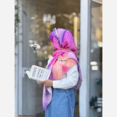 روسری طرح شادی جنس نخ کاستوم سیتو سایز متوسط چرخ دوز