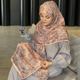 روسری طرح ساناز ساده و شیک، جنس نخ کاستوم سیتو، قواره بزرگ 140 سانتیمتر