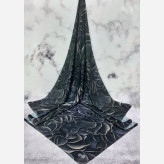 روسری زنانه طرح الا سبز سایز 140 جنس نخ کاستوم سی تو چرخ دوز