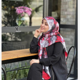 روسری طرح لارا سایز 140 جنس نخ کاستوم سیتو سبزآبی