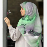 روسری طرح هما سایز 140 جنس نخ کاستوم سیتو چرخ دوز