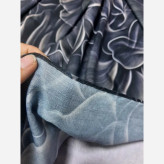 روسری زنانه طرح الا سبز سایز 140 جنس نخ کاستوم سی تو چرخ دوز