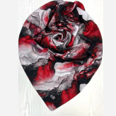 روسری طرح لارا سایز 140 جنس نخ کاستوم سیتو سبزآبی