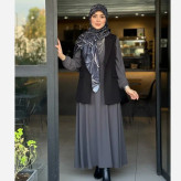 روسری زنانه طرح الا سبز سایز 140 جنس نخ کاستوم سی تو چرخ دوز