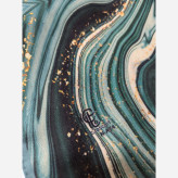 روسری طرح رزین قواره متوسط سایز 110 سانتیمتر جنس نخ کاستوم سیتو