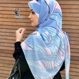 روسری نخی طرح آوان سیتو قواره بزرگ 140 سانتیمتر چرخدوز لیز نیست