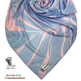 روسری نخی طرح آوان سیتو قواره بزرگ 140 سانتیمتر چرخدوز لیز نیست