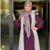 روسری طرح دیپلمات ریز سایز 140 جنس نخ کاستوم سیتو چرخ دوز