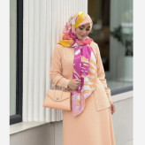 روسری طرح روشا نخ کاستوم سیتو سایز بزرگ چرخ دوز