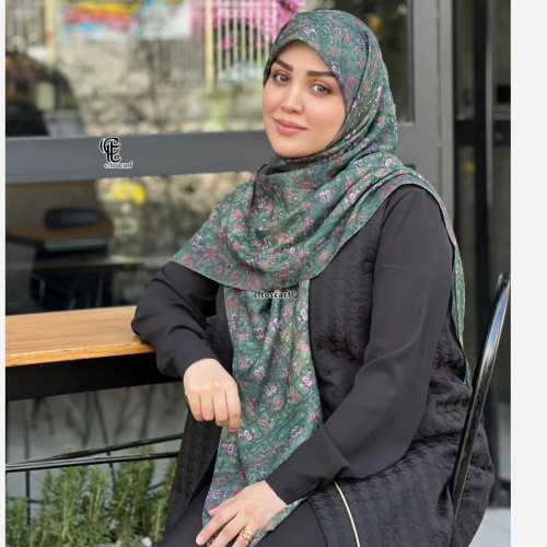 روسری نخ کاستوم طرح گلشن