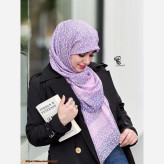 روسری طرح صوفیا سیتو جنس نخ کاستوم سیتو چرخ دوز متوسط