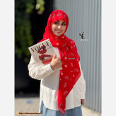 روسری طرح قاصدک زمینه طوسی قواره بزرگ 140 سانتیمتر جنس نخ کاستوم سیتو