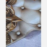 روسری نخی طرح شقایق قواره بزرگ 140 سانتیمتر سه بعدی مجلسی خوش رنگ