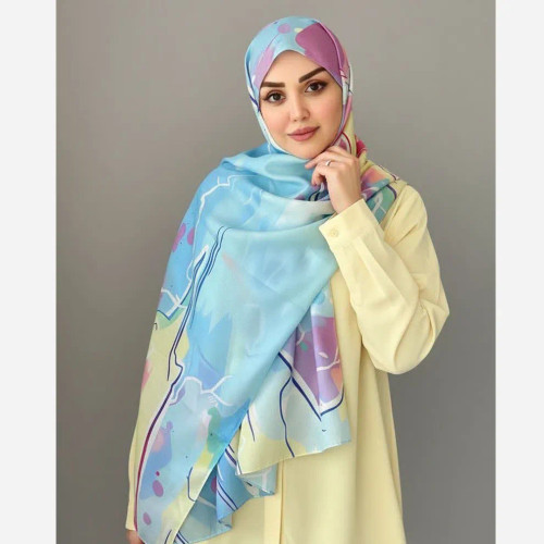 شال نخی کاستوم سیتو چرخدوز رکسانا عرض 70 طول 2 متر