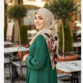 روسری خورشید قواره بزرگ 140 سانتیمتر نخ کاستوم سیتو رنگ خاص و فوقالعاده زیبا