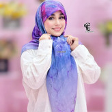 روسری طرح ابر سیتو نخی سایز 140 | خاص و شیک