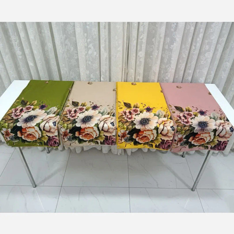 روسری خورشید قواره بزرگ 140 سانتیمتر نخ کاستوم سیتو رنگ خاص و فوقالعاده زیبا