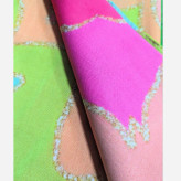 روسری طرح درسا قواره متوسط رنگ شاد و روشن