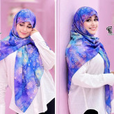 روسری طرح ساحل سیتو نخی سایز 140 کاستوم چرخ دوز