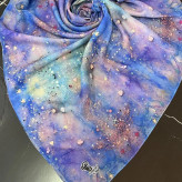 روسری طرح ساحل سیتو نخی سایز 140 کاستوم چرخ دوز