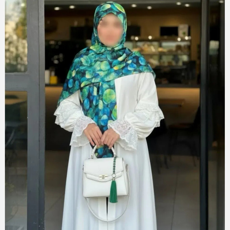 روسری نخی طرح وندا سایز 140 چرخ دوز کاستوم سیتو