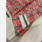 روسری نخی طرح گل سایز 140 چرخ دوز