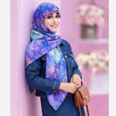 روسری طرح ساحل سیتو نخی سایز 140 کاستوم چرخ دوز