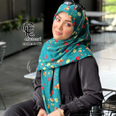 روسری نخی طرح رزا سیتو قواره بزرگ 140 سانتی متر خاص و خوش رنگ