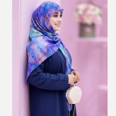 روسری طرح ساحل سیتو نخی سایز 140 کاستوم چرخ دوز