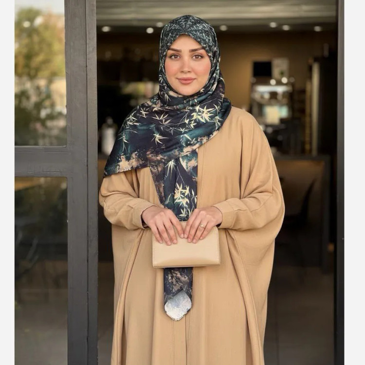 روسری سه بعدی طرح خاص کرم و کله غازی | ترند 2026