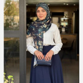 روسری سه بعدی طرح خاص کرم و کله غازی | ترند 2026