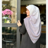 روسری طرح طیفی پلهای سایز 140 نخ کاستوم سیتو چرخ دوز