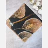 روسری طرح شهرزاد سیتو، نخ کاستوم، قواره بزرگ 140 سانتیمتر، چرخدوز