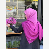 روسری طرح طیفی پلهای سایز 140 نخ کاستوم سیتو چرخ دوز