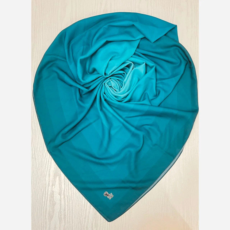 روسری طرح طیفی پلهای سایز 140 نخ کاستوم سیتو چرخ دوز