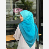 روسری طرح طیفی پلهای سایز 140 نخ کاستوم سیتو چرخ دوز