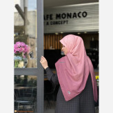 روسری طرح طیفی پلهای سایز 140 نخ کاستوم سیتو چرخ دوز