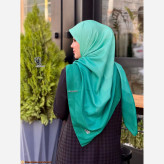 روسری طرح طیفی پلهای سایز 140 نخ کاستوم سیتو چرخ دوز