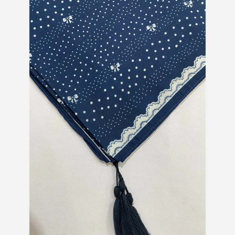 روسری سوپر نخ طرح رزین قواره 110