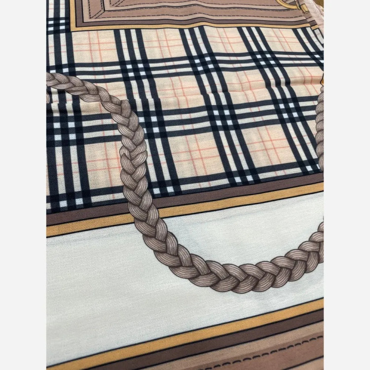 روسری سوپر کرپ طرح پرند قواره 140