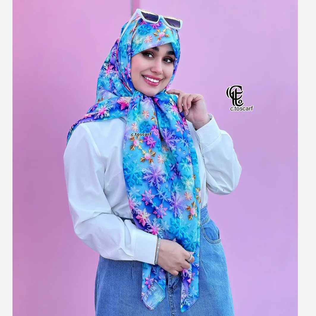 روسری نخ کاستوم طرح بارلین