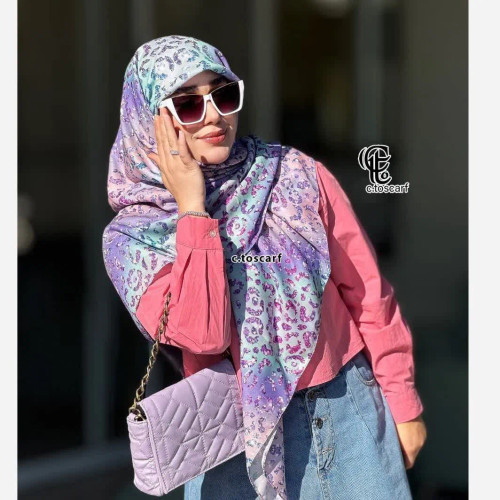 روسری طرح آنجل قواره 110 دخترانه شاد و فانتزی