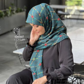 روسری طرح جواهر نخ کاستوم سیتو قواره بزرگ 140 سانتیمتر چرخدوز