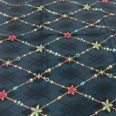 روسری طرح جواهر نخ کاستوم سیتو قواره بزرگ 140 سانتیمتر چرخدوز