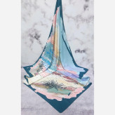 روسری طرح مرجان سایز 140 جنس نخ کاستوم سیتو چرخ دوز