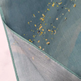 روسری طرح رزین فیروزه نخ کاستوم سیتو قواره بزرگ 140 سانتی شیک و مجلسی