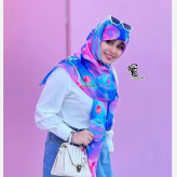 روسری طرح گلکسی قواره بزرگ 140 زنانه