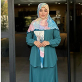 روسری طرح مرجان سایز 140 جنس نخ کاستوم سیتو چرخ دوز