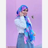 روسری طرح گلکسی قواره بزرگ 140 زنانه